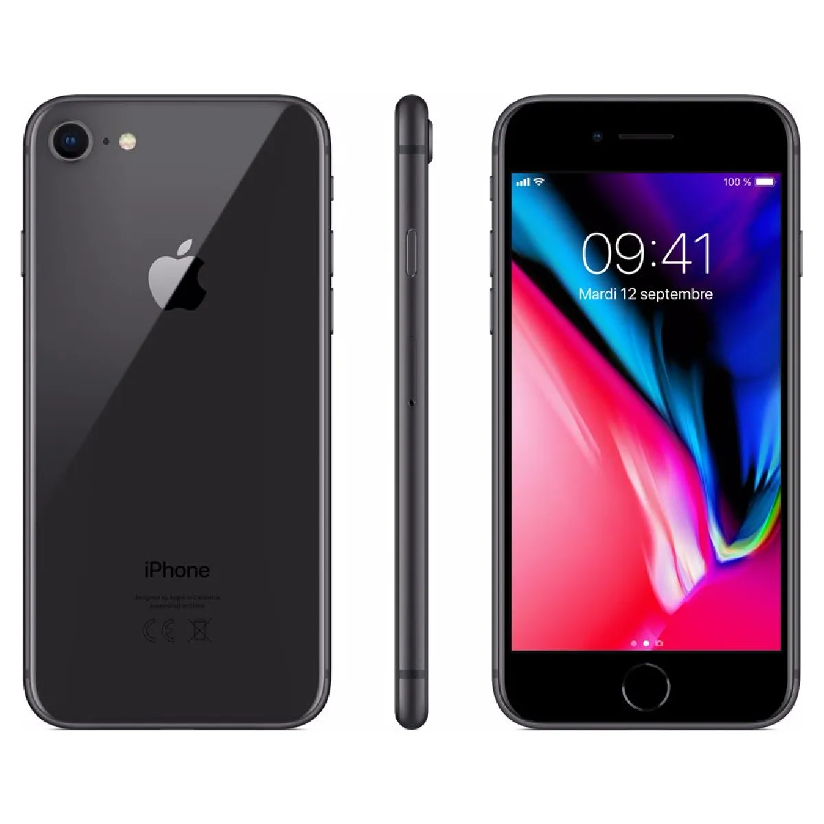 Apple iPhone 8 - 256 Go - MQ7C2ZD/A - Gris Sidéral